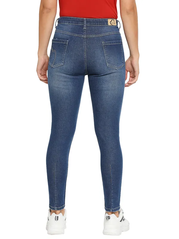 Being Human Clothing Women Skinny Fit Denim-Mid Tone