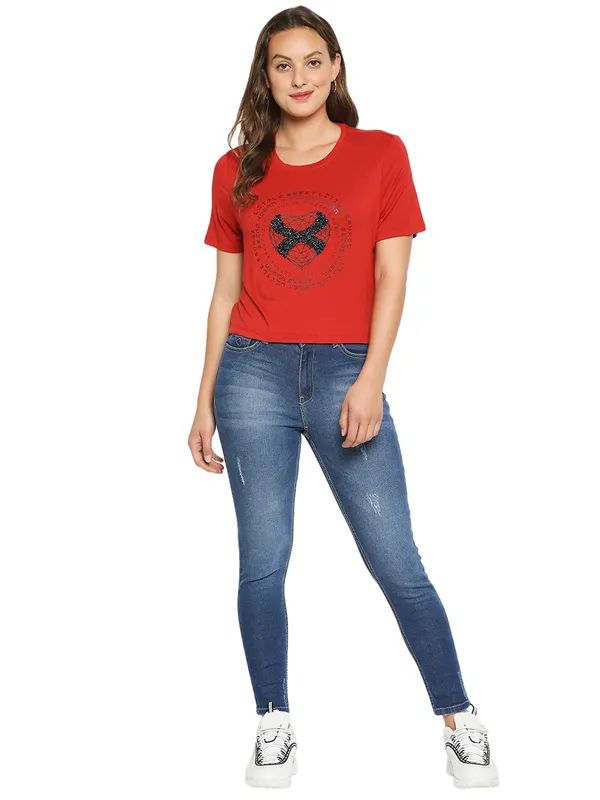 Being Human Clothing Women Skinny Fit Denim-Mid Tone