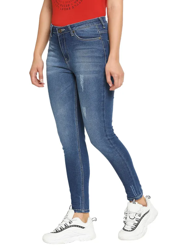 Being Human Clothing Women Skinny Fit Denim-Mid Tone