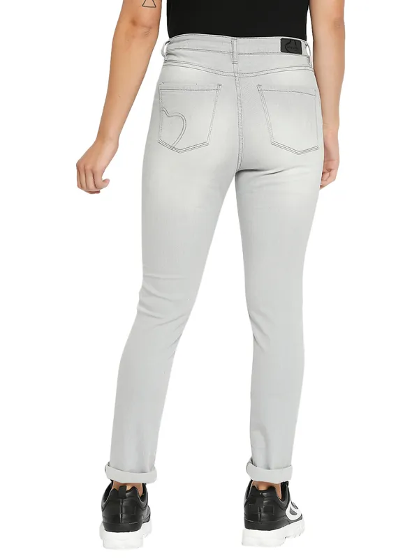 Being Human Women Slim Straight Fit Denim-Grey Tone