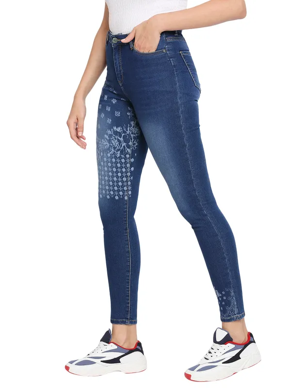 Being Human Women Skinny Fit Denim-Mid Blue