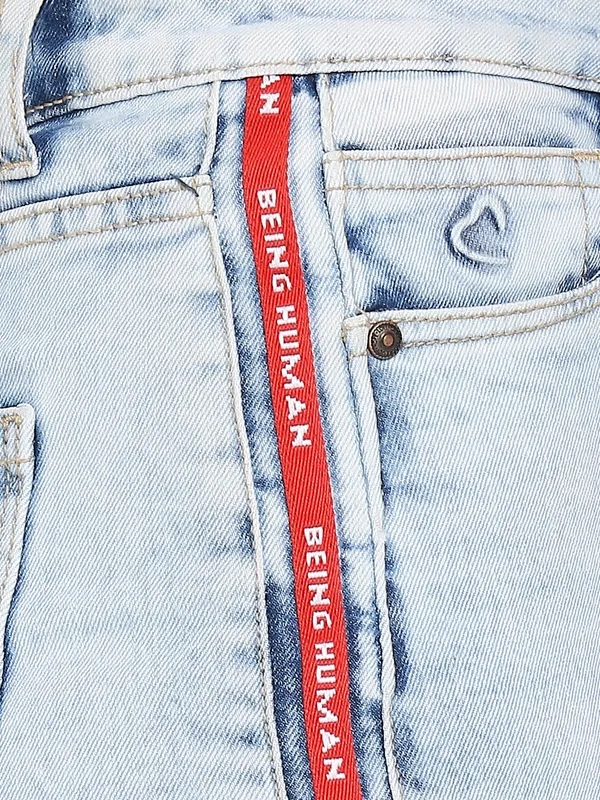 Being Human Clothing Women  Straight Fit Denim-Ice Blue