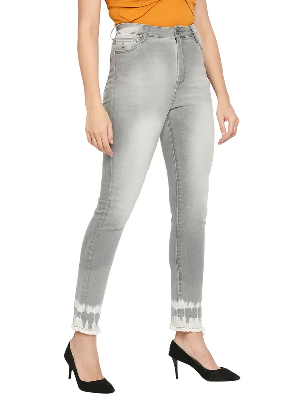 Being Human Women  Straight Leg Fit Denim-Grey Tone
