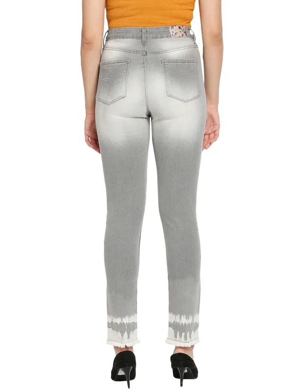 Being Human Women  Straight Leg Fit Denim-Grey Tone