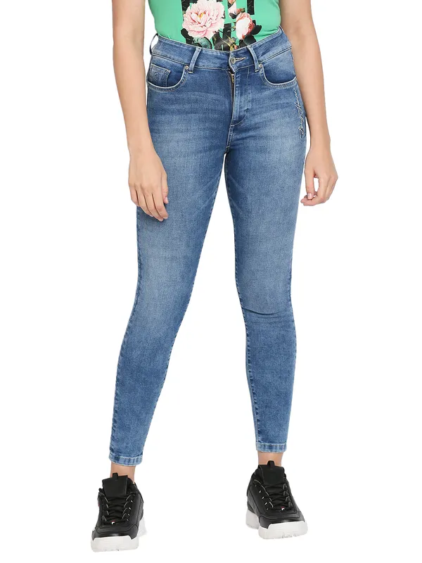 Being Human Women  Super Skinny Fit Denim-Ice Blue