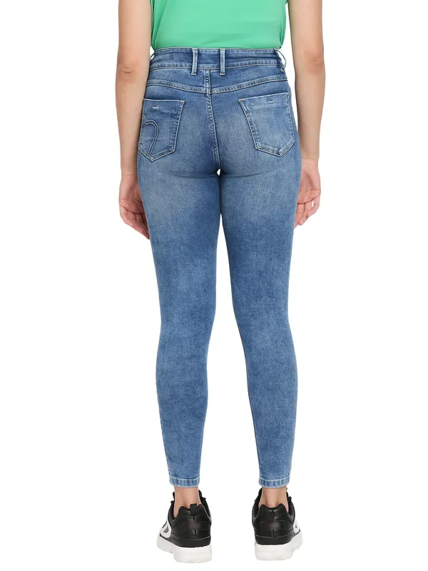 Being Human Women  Super Skinny Fit Denim-Ice Blue