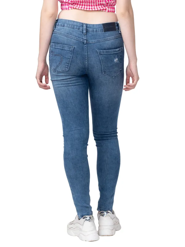 Being Human Women Skinny Fit Denim-Blue Tone