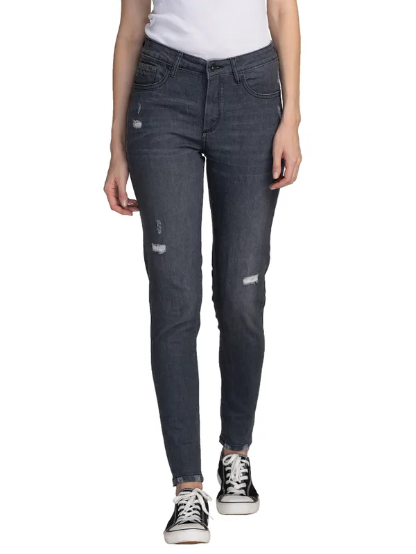 Being Human Women Skinny Fit Denim-Grey Tone