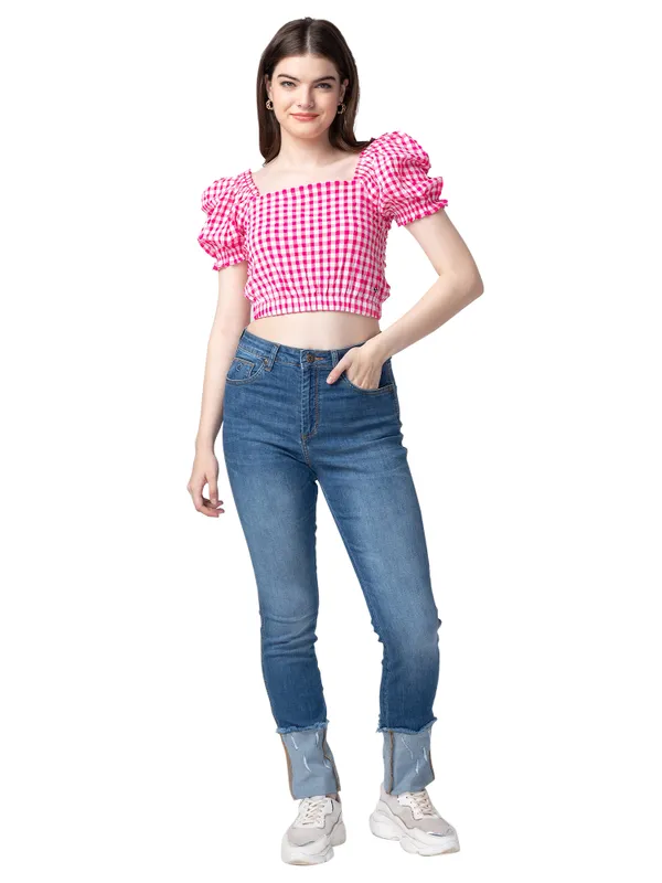 Being Human Clothing Women  Straight Fit Denim-Mid Blue Tone