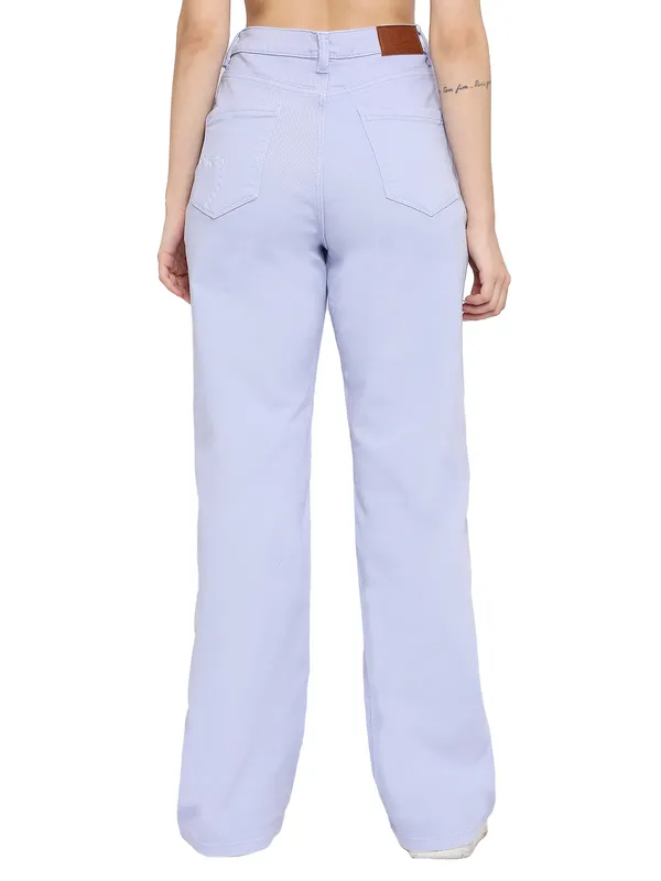 Being Human Women  Wide Leg Bottom Denim-Sand Verbena