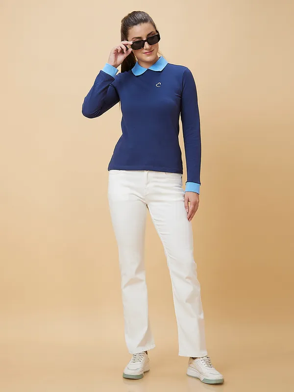 Being Human Women Boot Cut Fit Denim-White