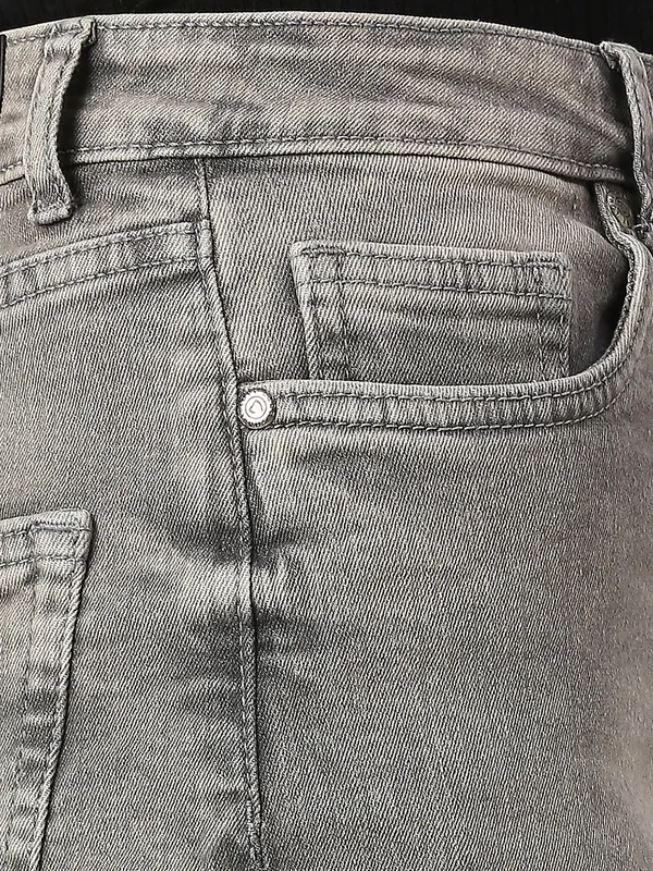 Being Human Clothing Women Wide Flare Leg High Rise Fit Denim-Grey Wash