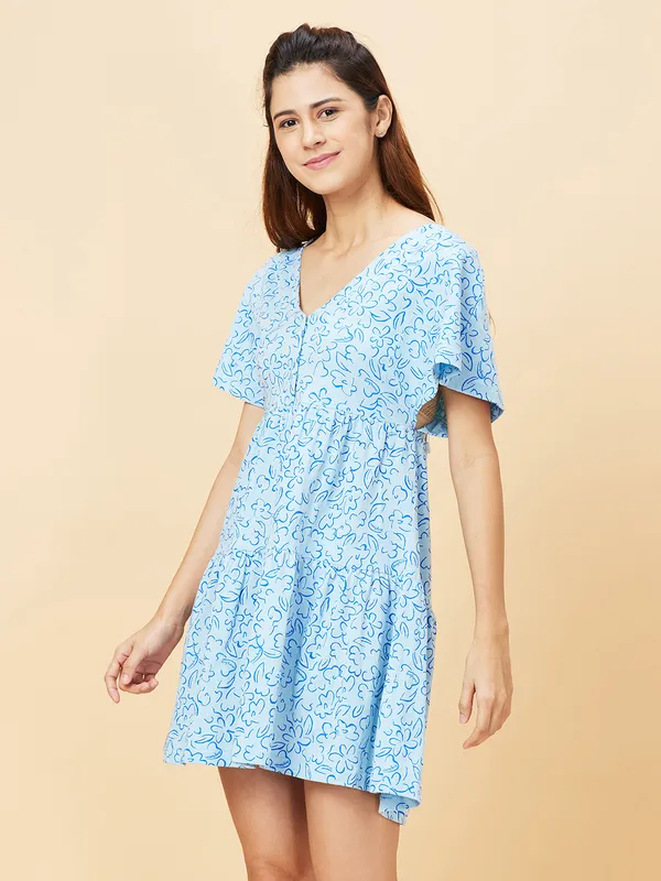 Being Human Clothing DRESS WOMENS CASHMERE BLUE