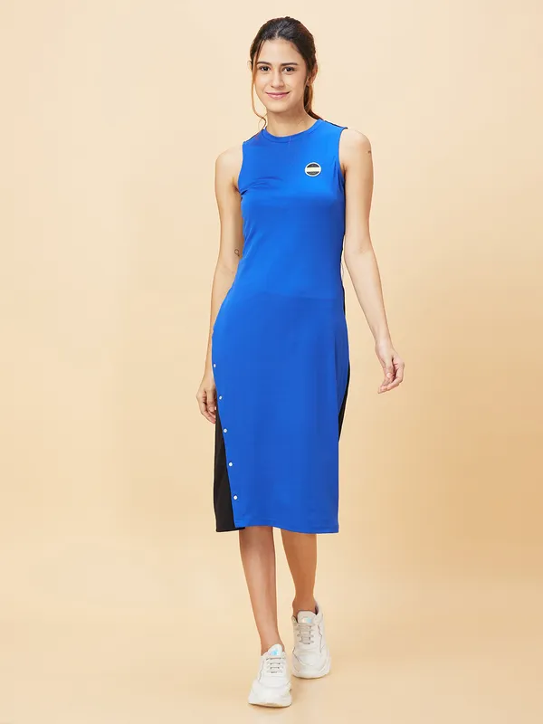 BEING HUMAN DRESS WOMENS DIRECTOIRE BLUE
