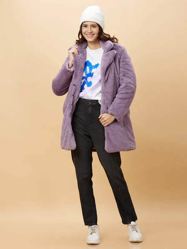 Being Human Womens-Top Jackets Purple