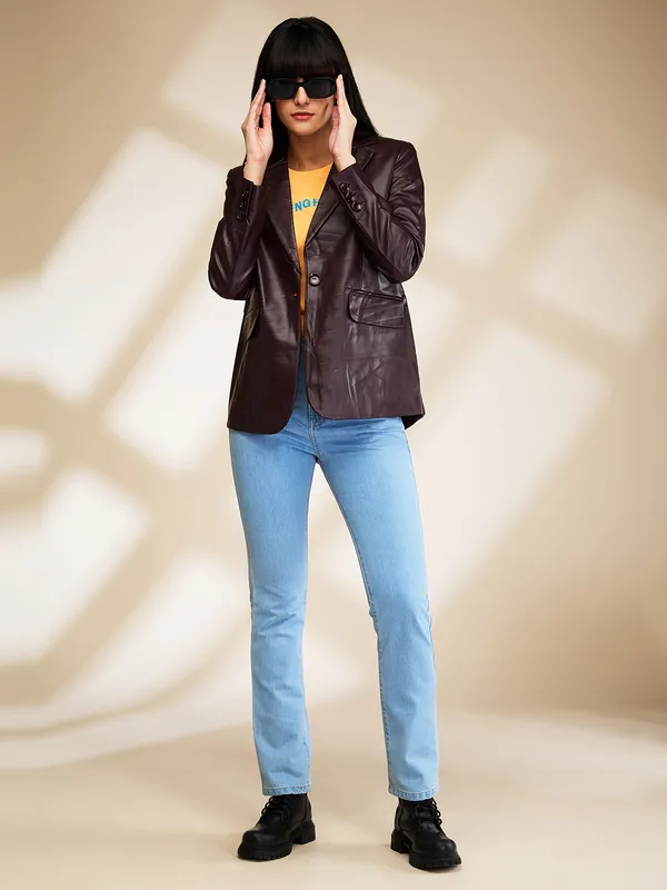 Being Human Womens-Top Jackets Wine