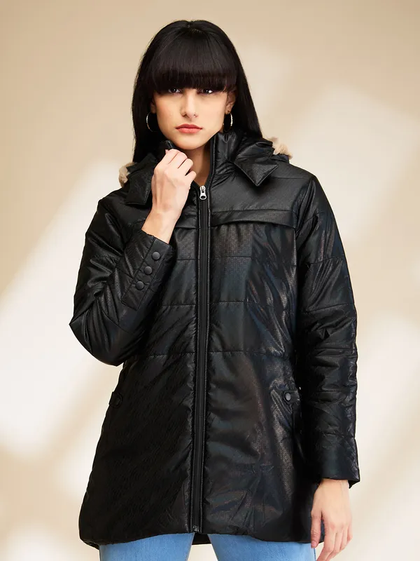 Being Human Clothing Womens-Top Jackets Black