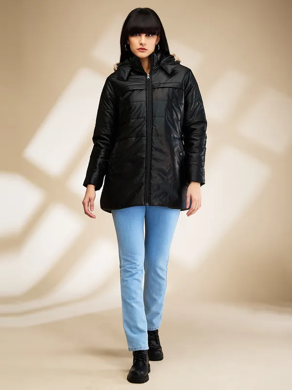 Being Human Clothing Womens-Top Jackets Black