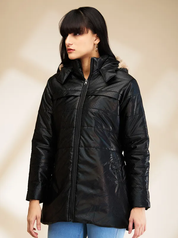 Being Human Clothing Womens-Top Jackets Black