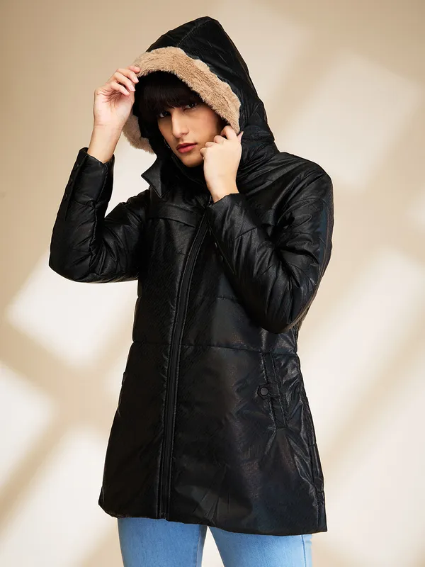 Being Human Clothing Womens-Top Jackets Black
