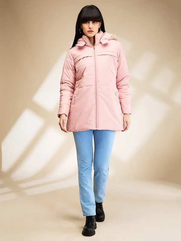 Being Human Clothing Womens-Top Jackets Pink