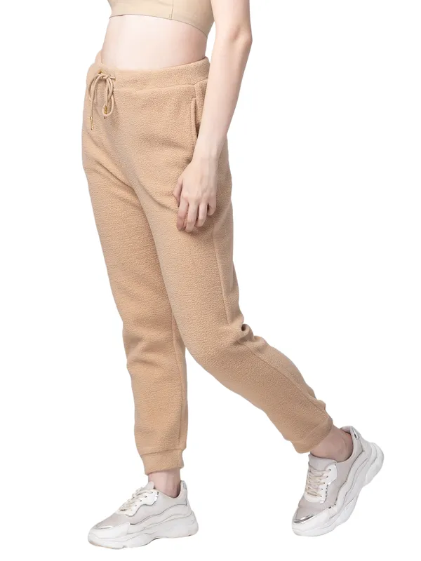 Being Human Women Easy Fit Jogger Track-Fawn