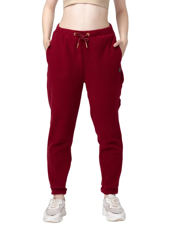 Being Human Women Easy Fit Jogger Track-Wine