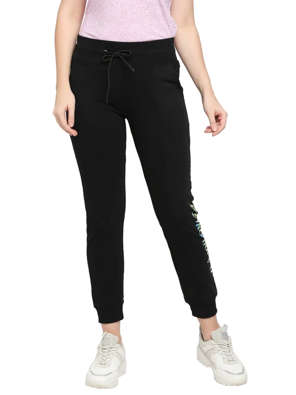 Being Human Clothing Women Jogger Fit Track-Jet Black