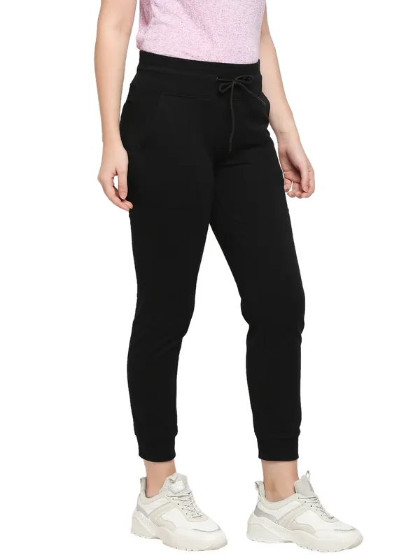 Being Human Clothing Women Jogger Fit Track-Jet Black