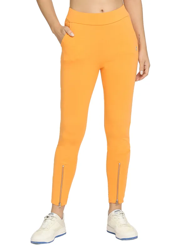 Being Human Women Legging Fit Leggings-Mock Orange