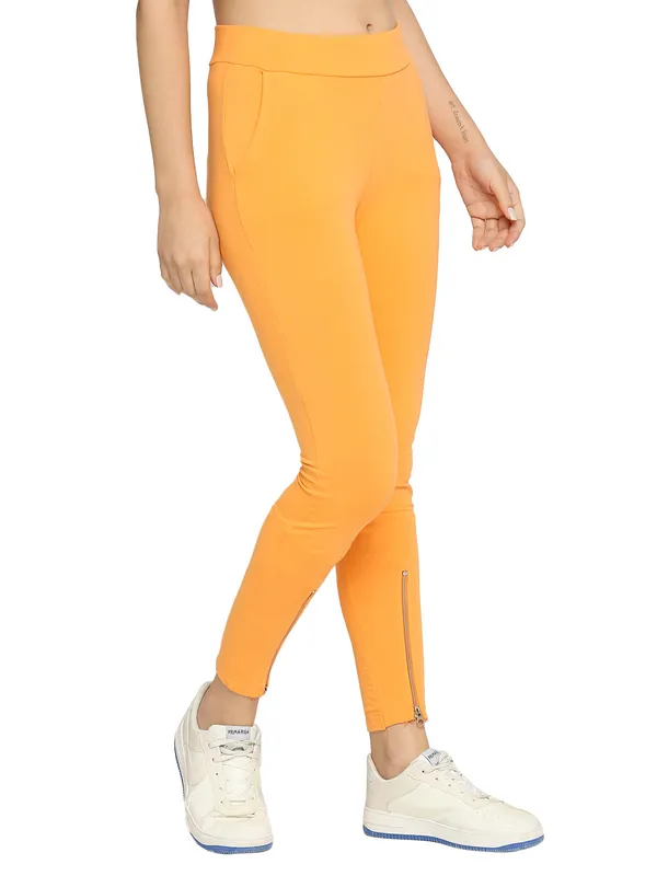 Being Human Women Legging Fit Leggings-Mock Orange