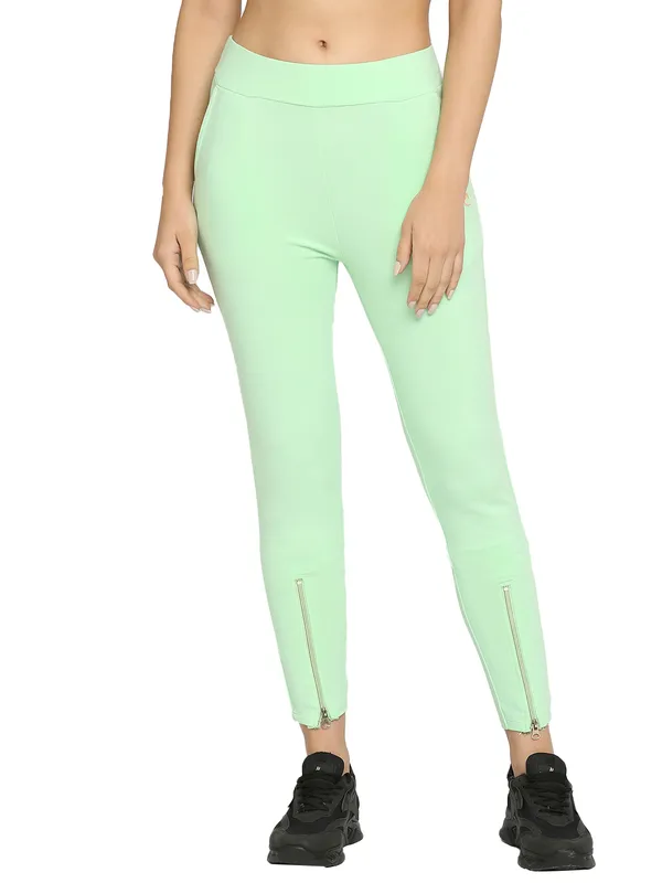 Being Human Women Legging Fit Leggings-Patina Green