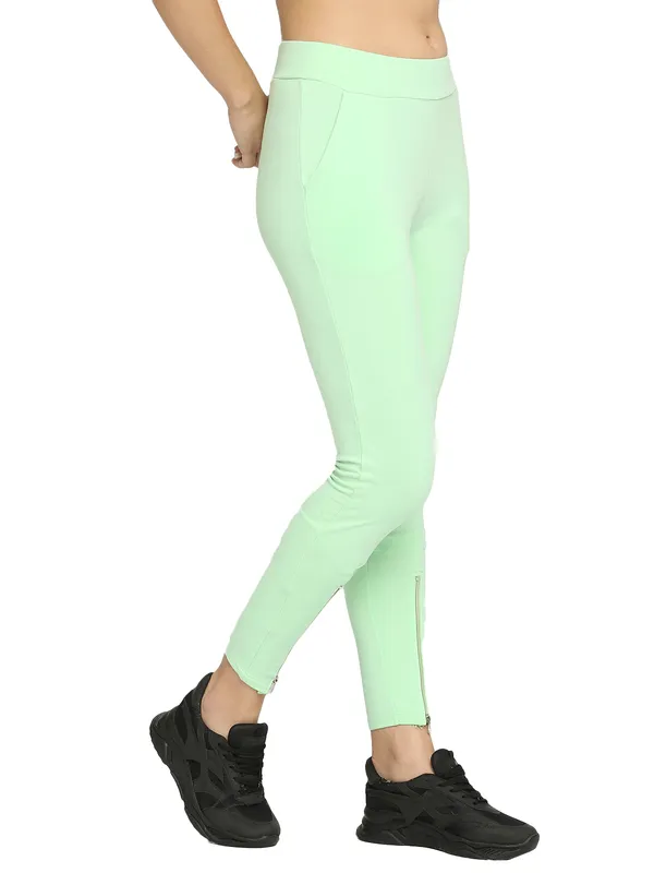 Being Human Women Legging Fit Leggings-Patina Green