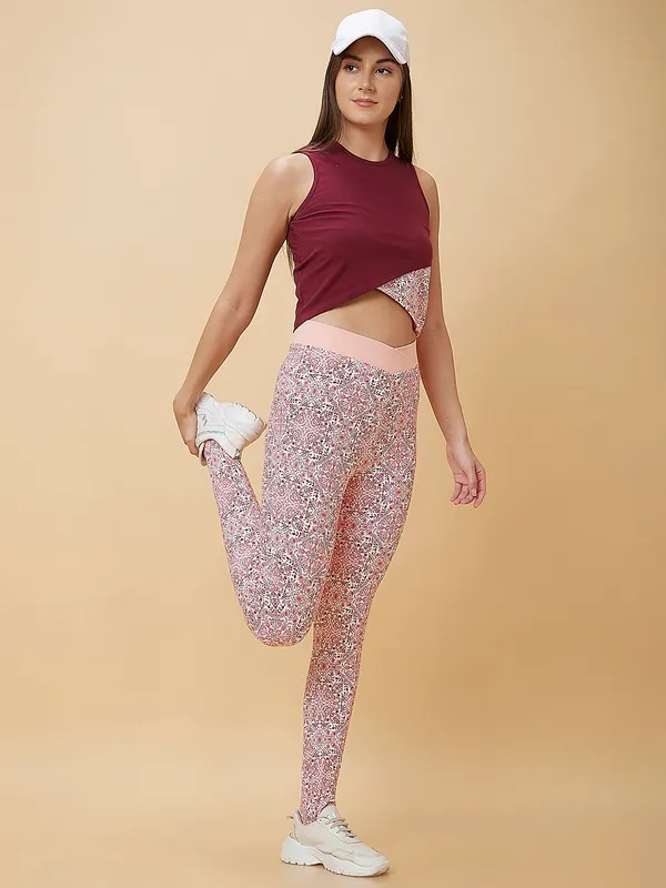 Being Human Clothing Women Legging Fit None Leggings Pink