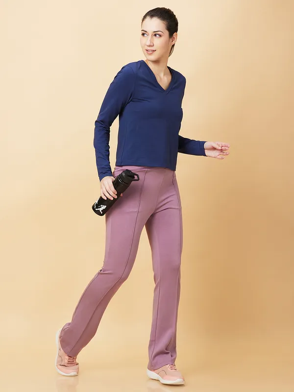 Being Human Clothing Womens-Bottom Leggings Mauve