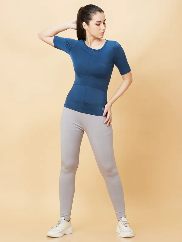Being Human Clothing Womens-Bottom Leggings Grey