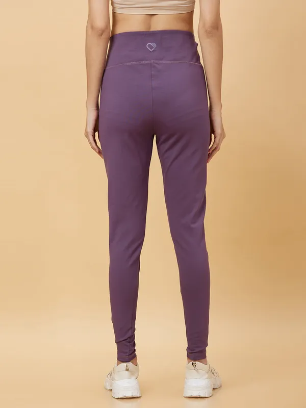 Being Human Clothing Womens-Bottom Leggings Deep Mauve