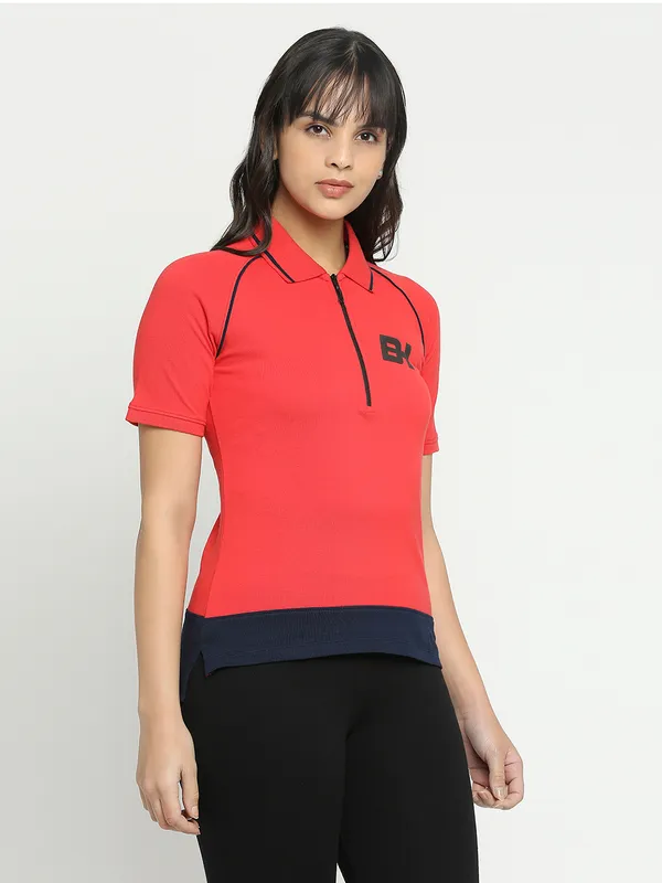 Being Human Women Semi Fit T-Shirts-Fiery Red