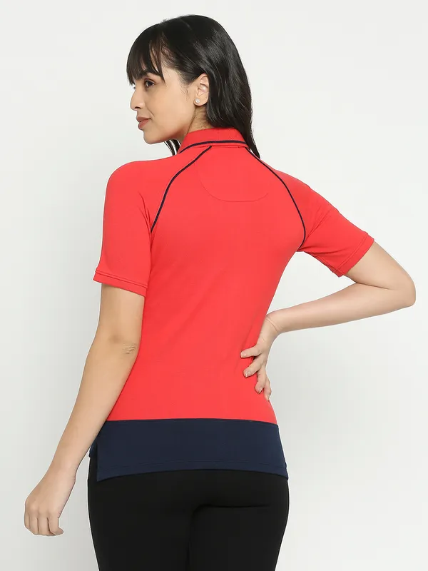 Being Human Women Semi Fit T-Shirts-Fiery Red