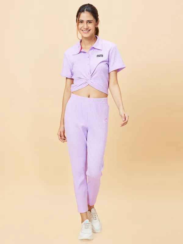 BEING HUMAN POLO NECK WOMENS PASTEL LILAC