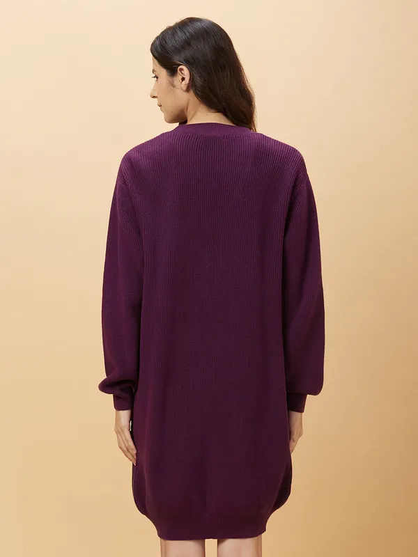 Being Human Clothing Womens-Top Shrug Purple