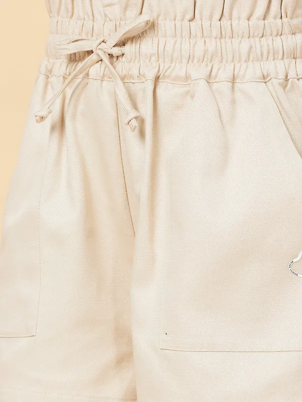 Being Human Clothing SHORTS WOMENS ALMOND MILK