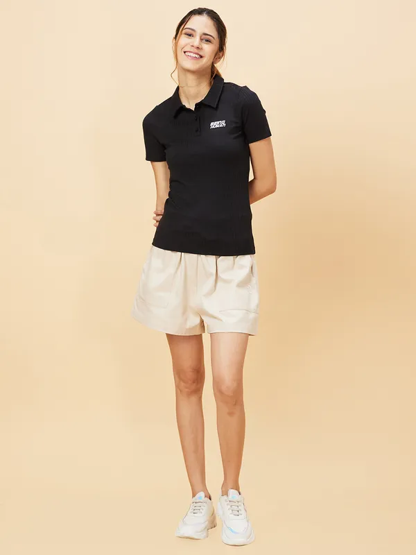 Being Human Clothing SHORTS WOMENS ALMOND MILK