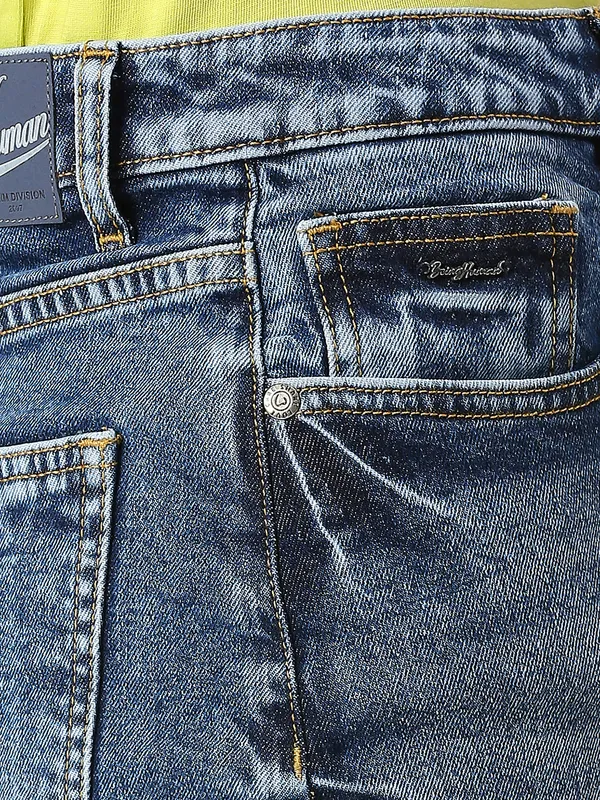 Being Human Clothing SKIRTS WOMENS MID BLUE WASH