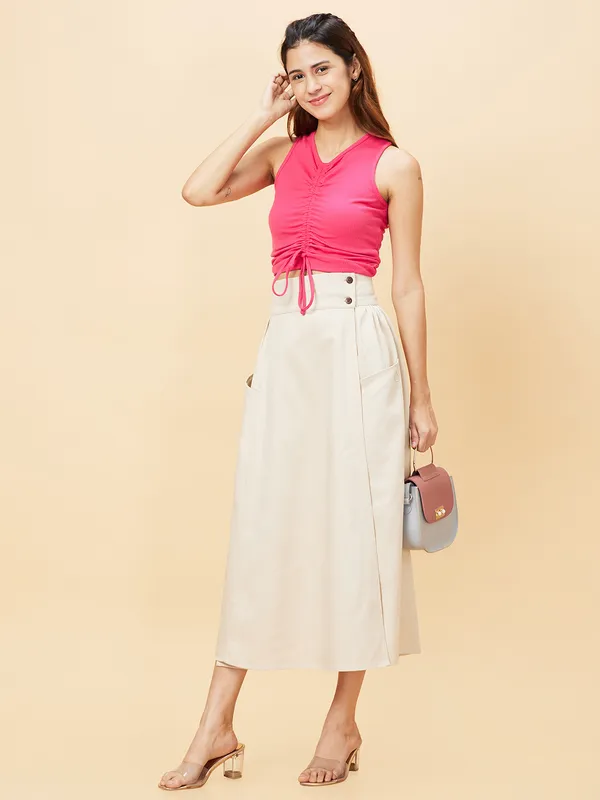 Being Human Clothing SKIRTS WOMENS ALMOND MILK