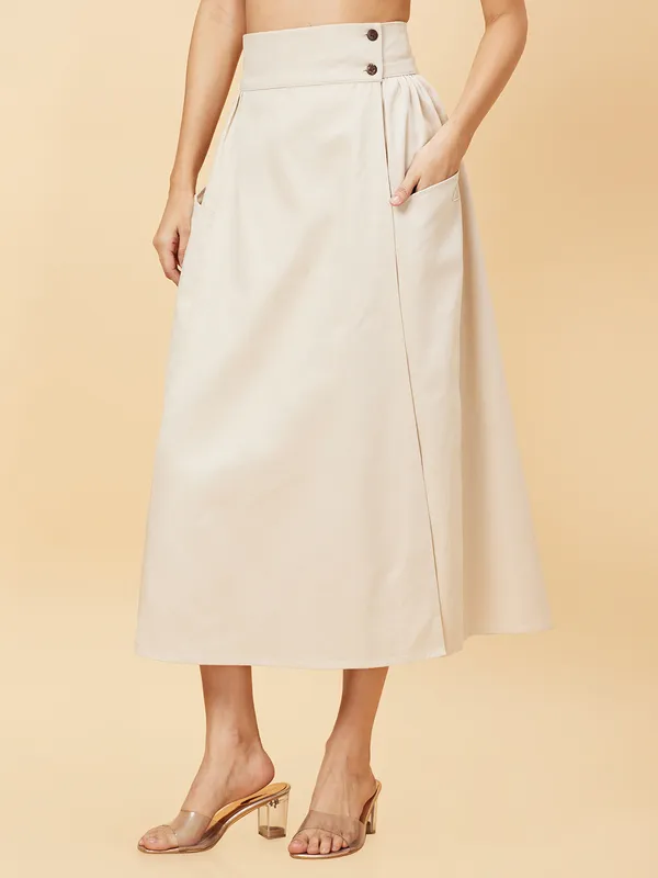 Being Human Clothing SKIRTS WOMENS ALMOND MILK