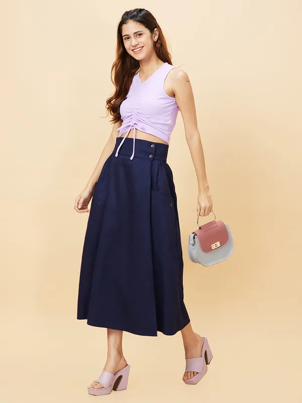 Being Human Clothing SKIRTS WOMENS DRESS BLUE