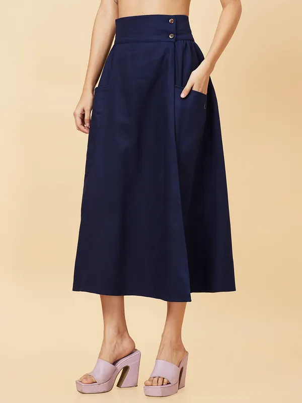 Being Human Clothing SKIRTS WOMENS DRESS BLUE