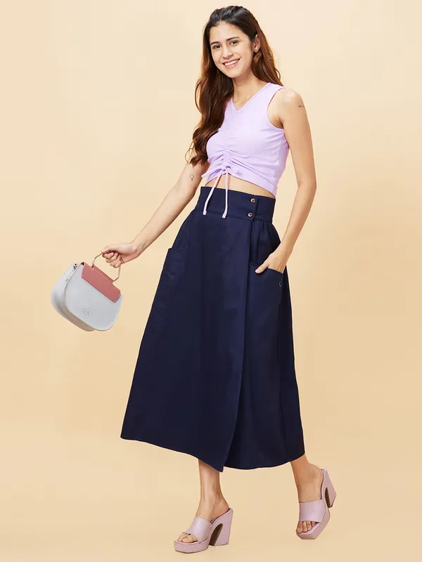 Being Human Clothing SKIRTS WOMENS DRESS BLUE