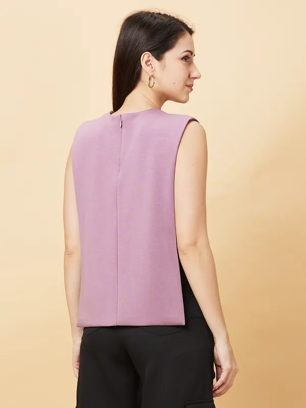 Being Human Womens-Top Sweatshirt Mauve